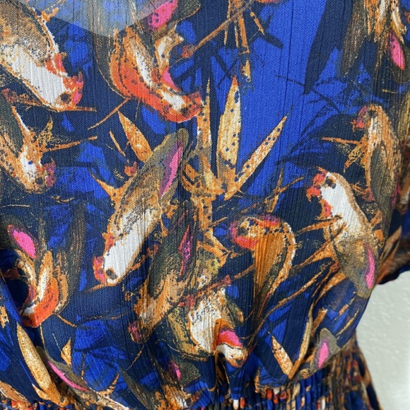 Charlotte Russe parakeet bird dress XS - Picture 2 of 7